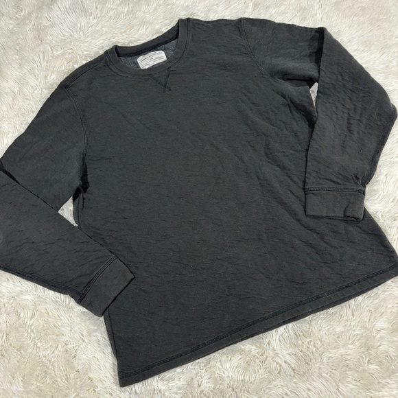 REI | Long Sleeves Textured Crewneck Mens Size L Gray Pullover - Picture 1 of 10